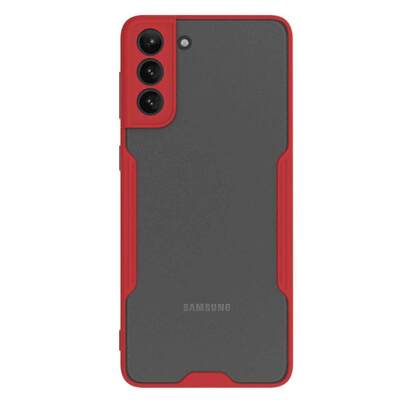 Microsonic Samsung Galaxy S21 Kılıf Paradise Glow Kırmızı
