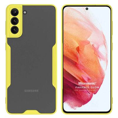 Microsonic Samsung Galaxy S21 Kılıf Paradise Glow Sarı