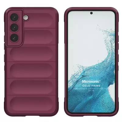 Microsonic Samsung Galaxy S21 Plus Kılıf Oslo Prime Bordo