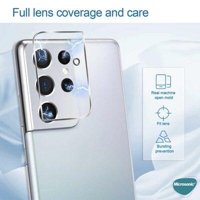 Microsonic Samsung Galaxy S21 Ultra Kamera Lens Koruma Camı