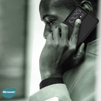 Microsonic Samsung Galaxy S21 Ultra Kılıf Matte Silicone Siyah