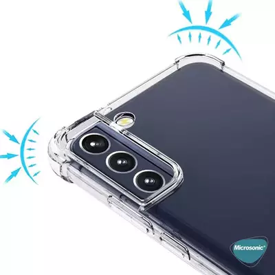 Microsonic Samsung Galaxy S22 Kılıf Anti Shock Silikon Şeffaf