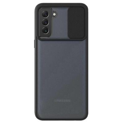 Microsonic Samsung Galaxy S22 Plus Kılıf Slide Camera Lens Protection Siyah