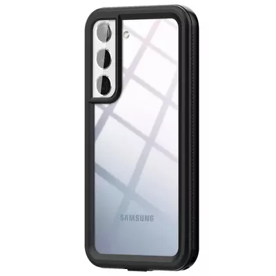 Microsonic Samsung Galaxy S22 Plus Kılıf Waterproof 360 Full Body Protective Siyah