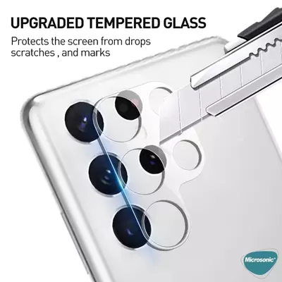 Microsonic Samsung Galaxy S22 Ultra Kamera Lens Koruma Camı