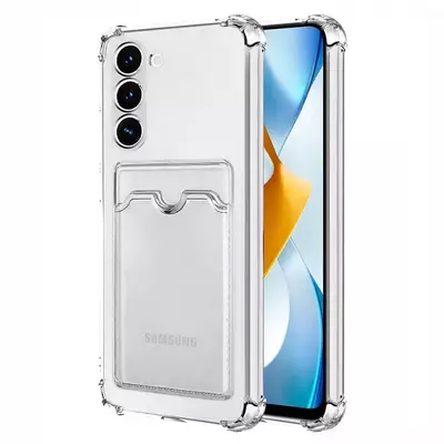 Microsonic Samsung Galaxy S23 Card Slot Shock Kılıf Şeffaf