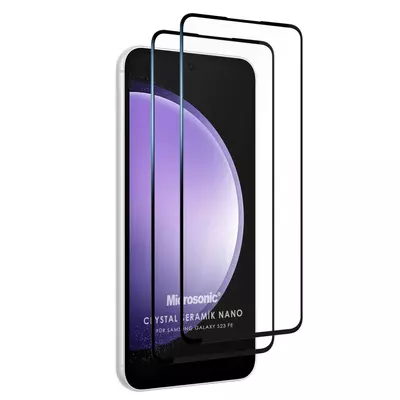 Microsonic Samsung Galaxy S23 FE Crystal Seramik Nano Ekran Koruyucu Siyah (2 Adet)