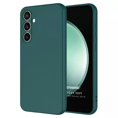 Microsonic Samsung Galaxy S23 FE Kılıf Groovy Soft Koyu Yeşil