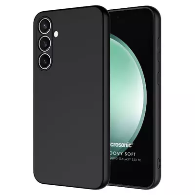 Microsonic Samsung Galaxy S23 FE Kılıf Groovy Soft Siyah