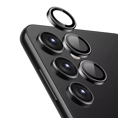Microsonic Samsung Galaxy S23 FE Tekli Kamera Lens Koruma Camı Siyah