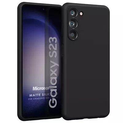 Microsonic Samsung Galaxy S23 Kılıf Matte Silicone Siyah