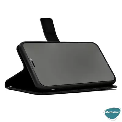 Microsonic Samsung Galaxy S23 Plus Kılıf Delux Leather Wallet Siyah