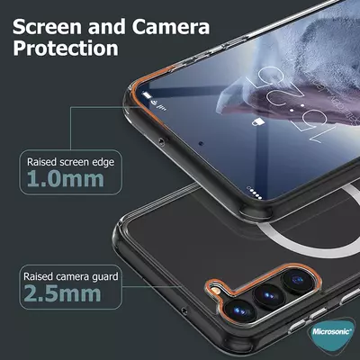 Microsonic Samsung Galaxy S23 Plus Kılıf MagSafe Clear Soft Şeffaf