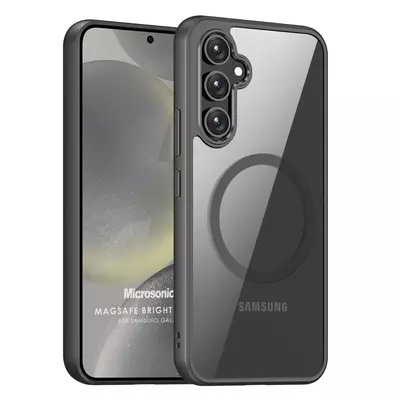 Microsonic Samsung Galaxy S24 Kılıf MagSafe Bright Planet Gri
