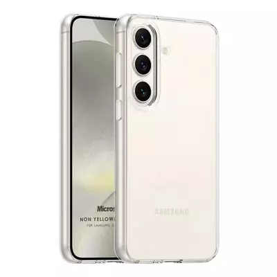 Microsonic Samsung Galaxy S24 Kılıf Non Yellowing Crystal Clear Sararma Önleyici Kristal Şeffaf