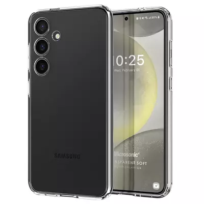 Microsonic Samsung Galaxy S24 Kılıf Transparent Soft Şeffaf