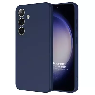 Microsonic Samsung Galaxy S24 Plus Kılıf Groovy Soft Lacivert