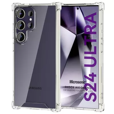 Microsonic Samsung Galaxy S24 Ultra Kılıf Shock Absorbing Şeffaf