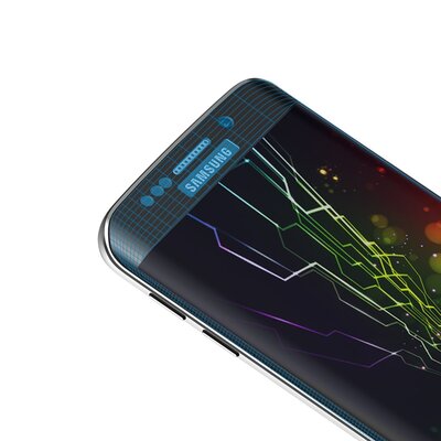 Microsonic Samsung Galaxy S7 Edge Kavisli Temperli Cam Ekran Koruyucu Film Siyah