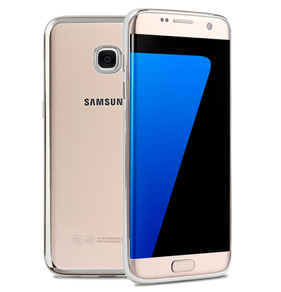 Microsonic Samsung Galaxy S7 Edge Kılıf Skyfall Transparent Clear Gümüş