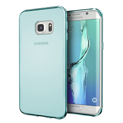 Microsonic Samsung Galaxy S7 Edge Kılıf Transparent Soft Mavi