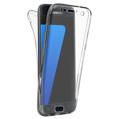 Microsonic Samsung Galaxy S7 Kılıf Komple Gövde Koruyucu Silikon Şeffaf