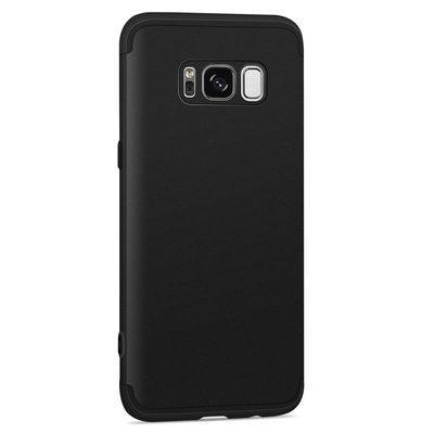 Microsonic Samsung Galaxy S8 Kılıf Double Dip 360 Protective AYS Siyah