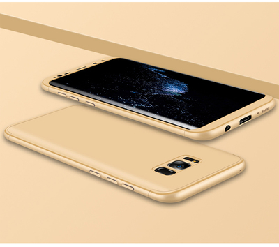Microsonic Samsung Galaxy S8 Kılıf Double Dip 360 Protective AYS Siyah