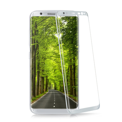 Microsonic Samsung Galaxy S8 Kavisli Temperli Cam Ekran Koruyucu Film Şeffaf