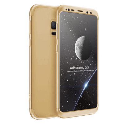 Microsonic Samsung Galaxy S9 Kılıf Double Dip 360 Protective AYS Gold