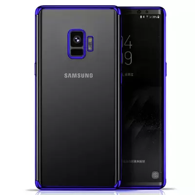 Microsonic Samsung Galaxy S9 Kılıf Skyfall Transparent Clear Mavi