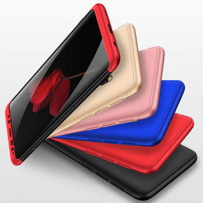 Microsonic Samsung Galaxy S9 Plus Kılıf Double Dip 360 Protective AYS Siyah - Kırmızı