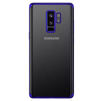 Microsonic Samsung Galaxy S9 Plus Kılıf Skyfall Transparent Clear Mavi