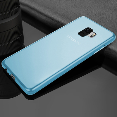 Microsonic Samsung Galaxy S9 Kılıf Transparent Soft Mavi