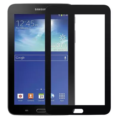 Microsonic Samsung Galaxy Tab 3 Lite 7.0 T110 Tam Kaplayan Temperli Cam Ekran Koruyucu Siyah