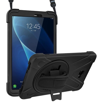 Microsonic Samsung Galaxy Tab A 10.1'' P580 Kılıf Heavy Defender Siyah