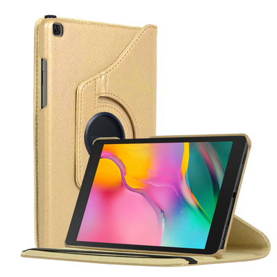Microsonic Samsung Galaxy Tab A T290 360 Stand Dönerli Kılıf Gold