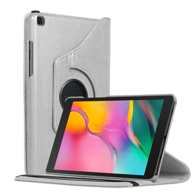 Microsonic Samsung Galaxy Tab A T290 360 Stand Dönerli Kılıf Gümüş