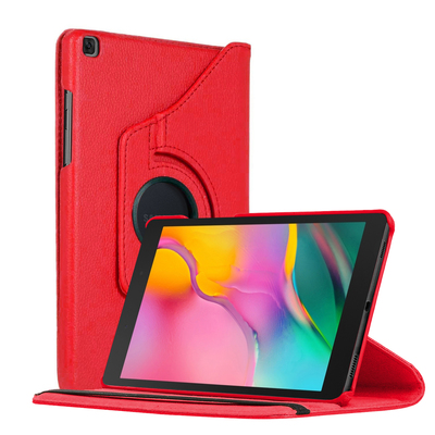 Microsonic Samsung Galaxy Tab A T290 360 Stand Dönerli Kılıf Kırmızı