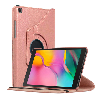 Microsonic Samsung Galaxy Tab A T290 360 Stand Dönerli Kılıf Rose Gold
