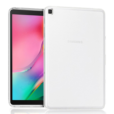 Microsonic Samsung Galaxy Tab A T510 Kılıf Transparent Soft Beyaz