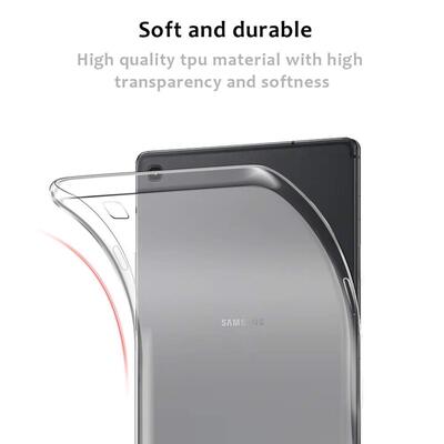 Microsonic Samsung Galaxy Tab A T510 Kılıf Transparent Soft Siyah
