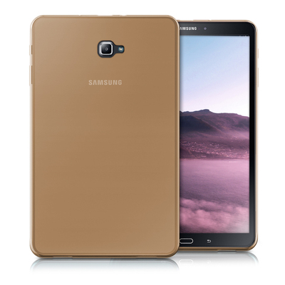 Microsonic Samsung Galaxy Tab A T580 Kılıf Transparent Soft Gold
