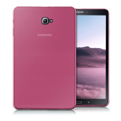 Microsonic Samsung Galaxy Tab A T580 Kılıf Transparent Soft Pembe
