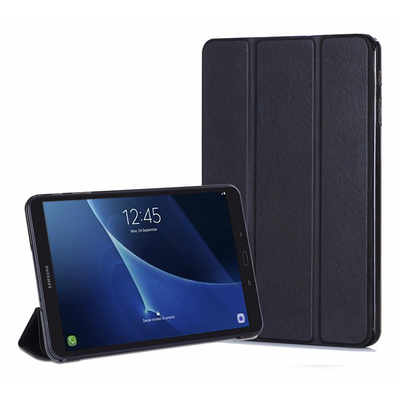 Microsonic Samsung Galaxy Tab A T580 Smart Case Kapaklı Kılıf Siyah