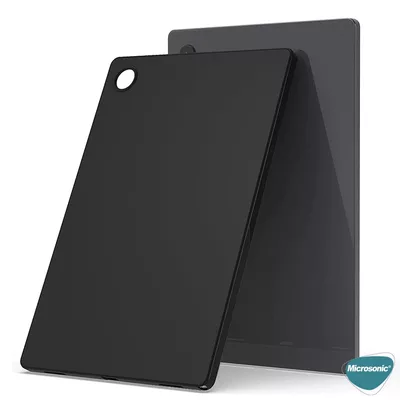 Microsonic Samsung Galaxy Tab A8 X200 Kılıf Glossy Soft Siyah