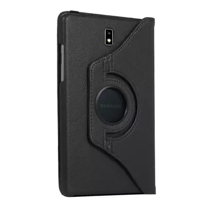 Microsonic  Samsung Galaxy Tab Active2 T390 Kılıf 360 Rotating Stand Deri Siyah