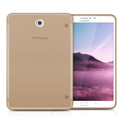 Microsonic Samsung Galaxy Tab S2 T710 Kılıf Transparent Soft Gold