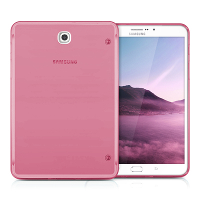 Microsonic Samsung Galaxy Tab S2 T710 Kılıf Transparent Soft Pembe