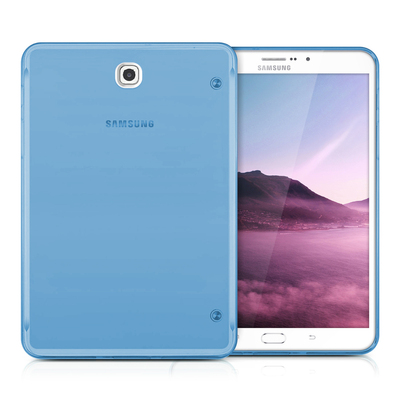 Microsonic Samsung Galaxy Tab S2 T715 Kılıf Transparent Soft Mavi